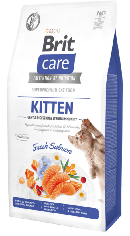 Sausā barība kaķēniem BRIT CARE Grain-Free KITTEN GENTLE DIGESTION AND STRONG IMMUNITY 400 g